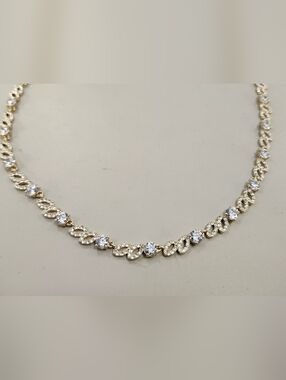 NWT Givenchy Gold-Tone Cubic Zirconia Collar Necklace